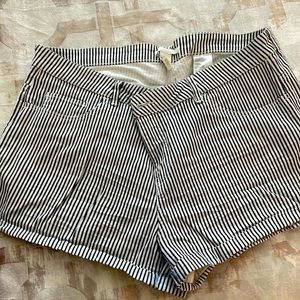 Dark navy striped shorts